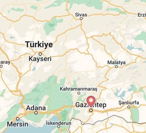 map-of-gaziantep-turkey