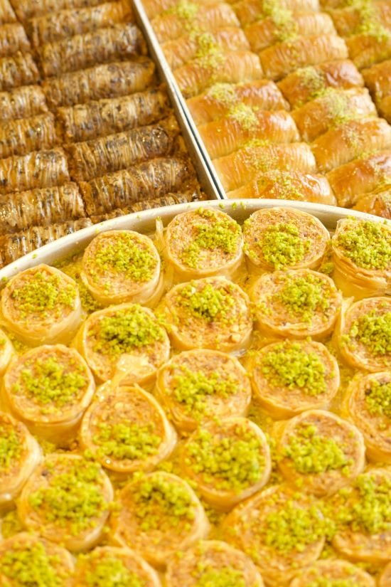 Baklava-on-dishes